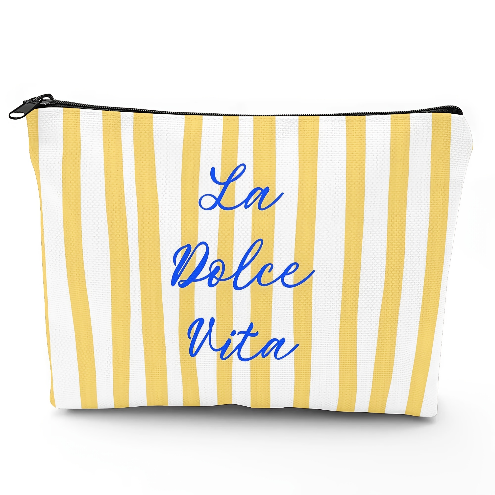 TEMU La Vita Italian Summer Aesthetic Design Borsa per Trucco Quotidiana Adatta per Ufficio e Pendolarismo Aggiunge un Certo Fascino alla Tua Look
