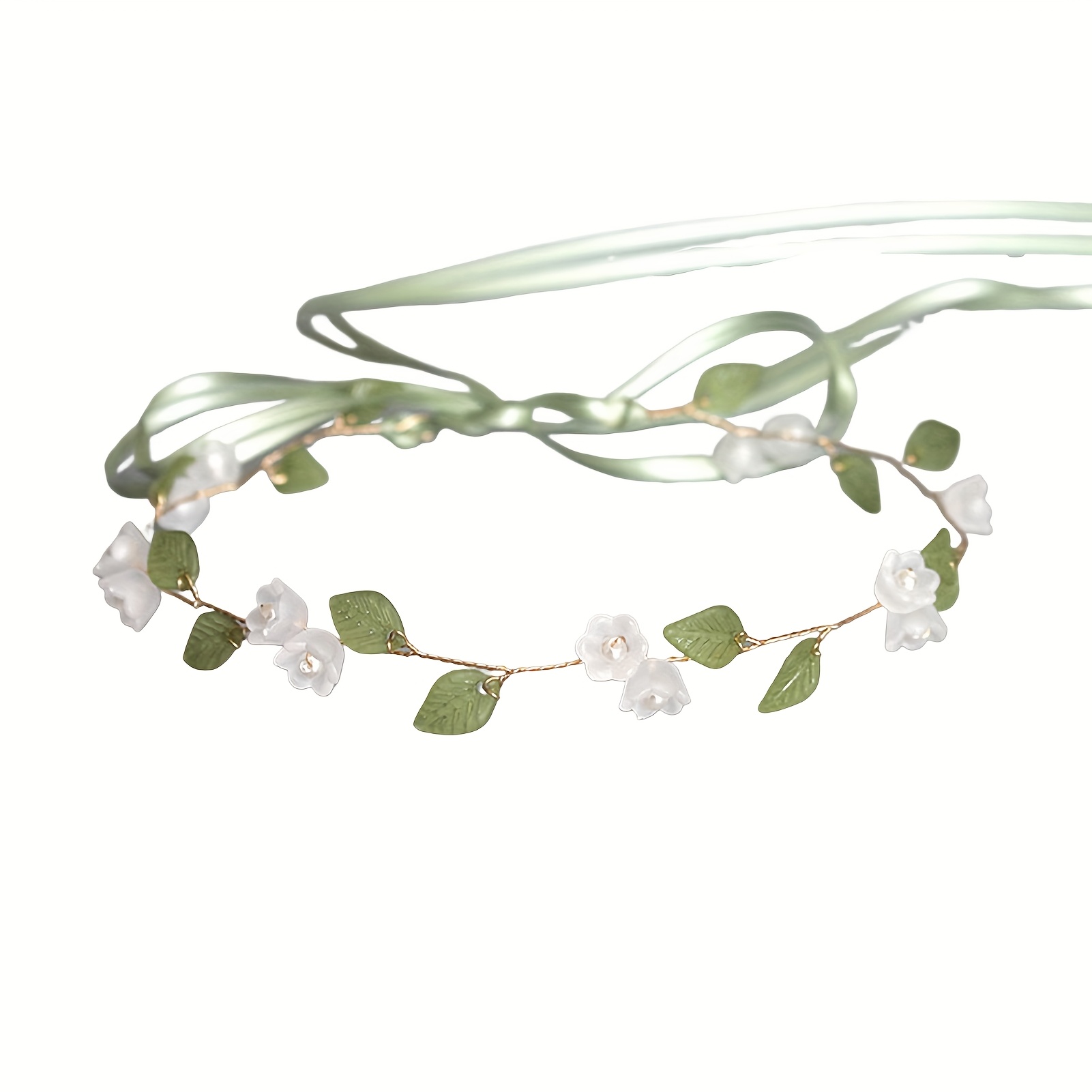 1pc Women' Lily Of The Valley Flower Wreath Headband