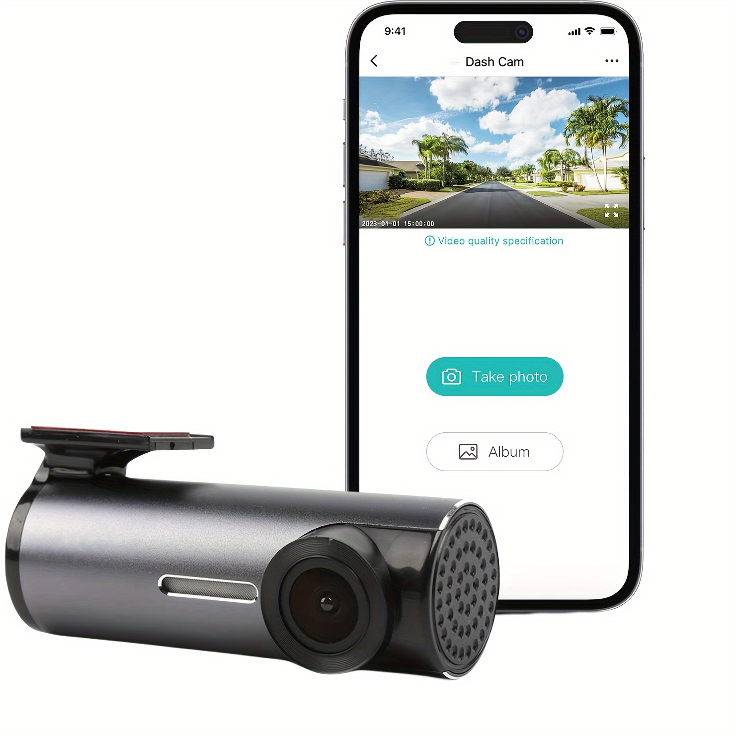 Cámara de coche 2.5K UHD Dash Cam, cámara WiFi para tablero de automóviles,  cámara frontal para automóviles con visión súper nocturna, WDR, gran