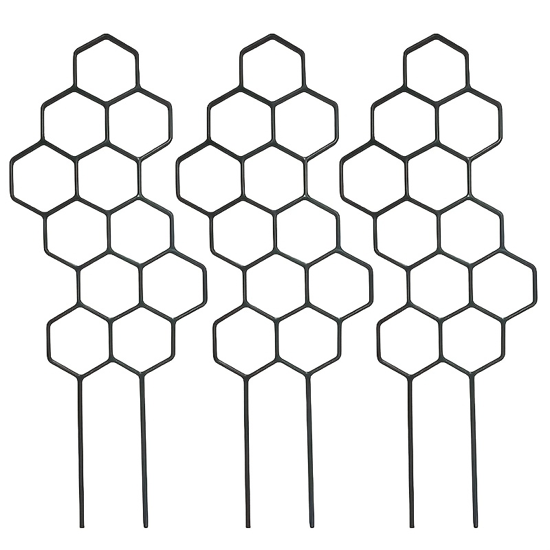 3pcs 38x15cm Honeycomb Plant Climbing Trainer, Holder, Support For Potted Vines And Flowers, Space Indoor Outdoor Gardening