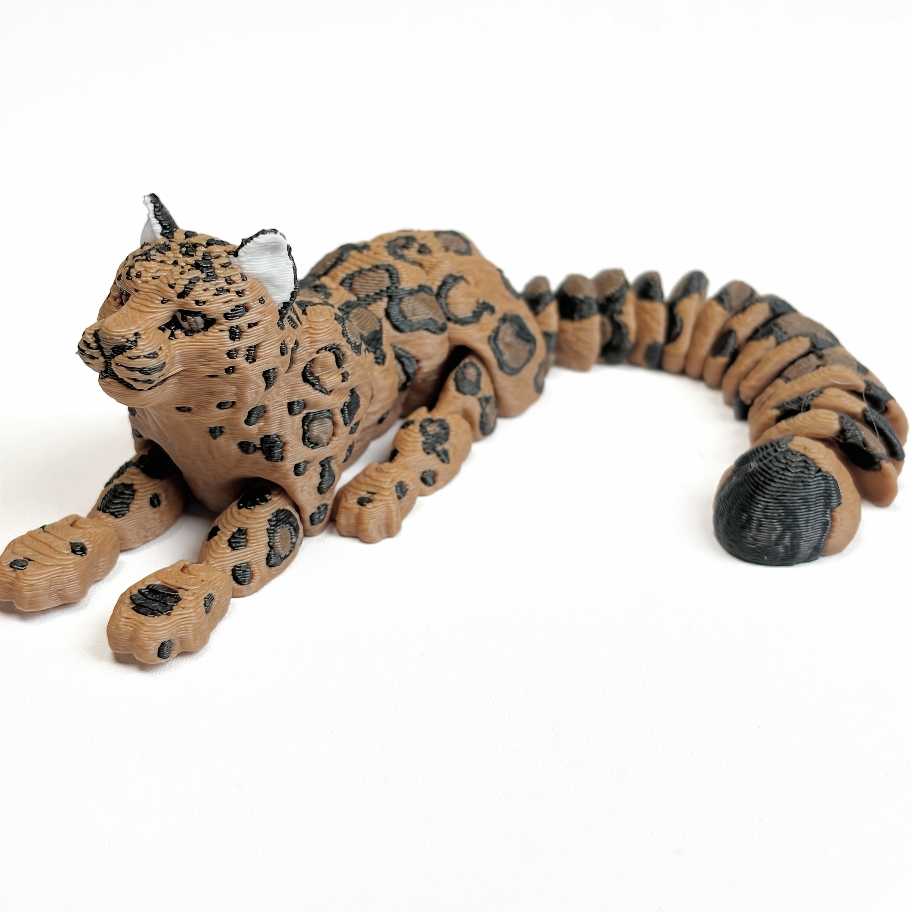 Image of 1pc Of 3d Printed Snow Leopard Sculpture - Realistic Details, Movable Joints | Versatile For Home And Car | Gift Applicable To Festivals Throughout The Year From Christmas To Spring Festival