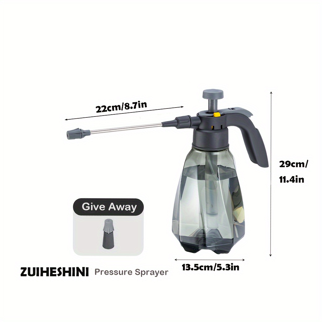 TEMU Zuiheshini1.5l Watering Can, Air Pressure Watering Can With Adjustable Nozzle, Can The Nozzle Or Shorten The Nozzle, Watering Can, Watering Can,