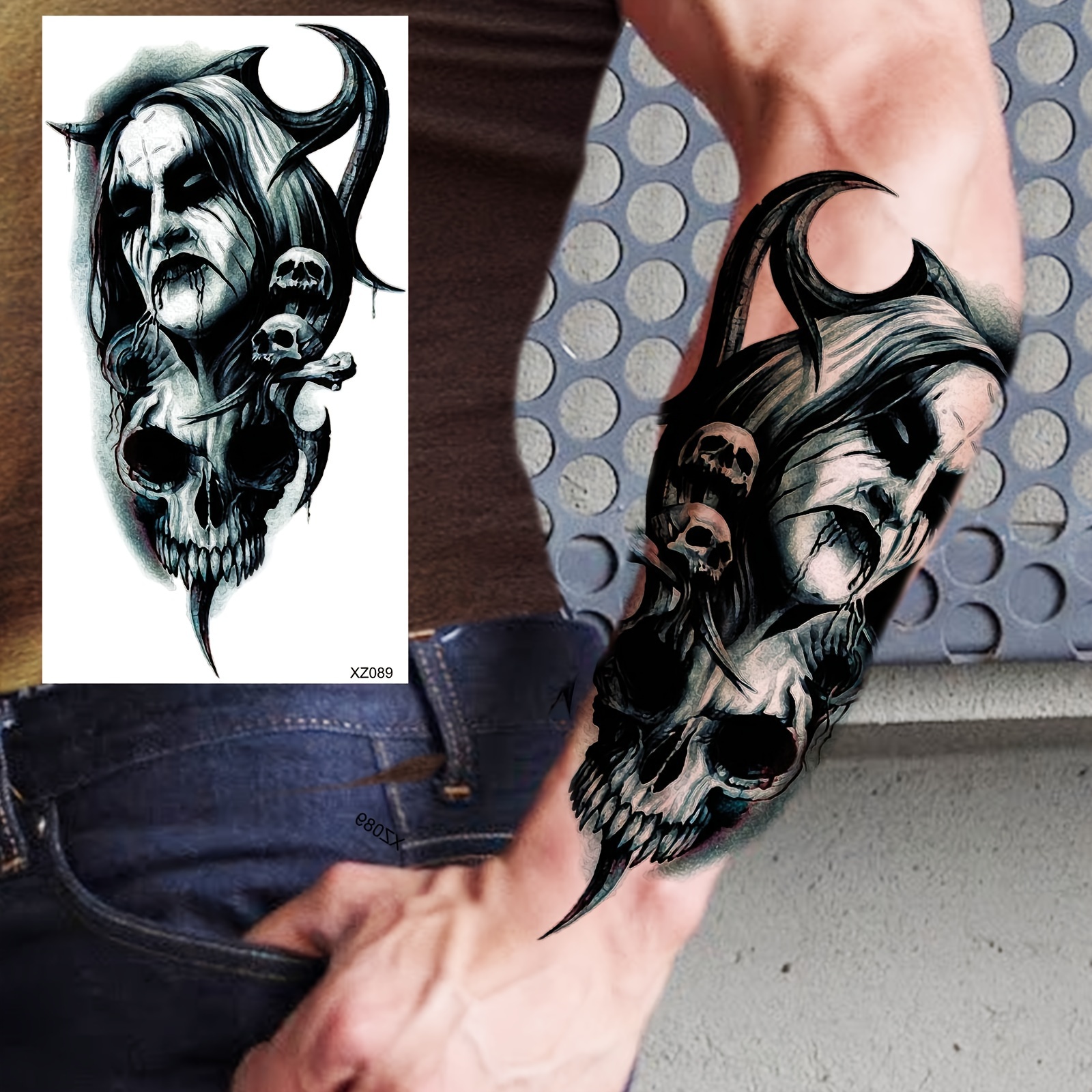 Ghost Skull Tattoo Filler