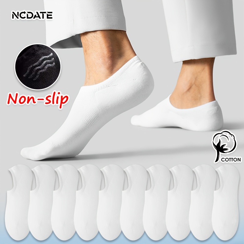 Image of 10-pair Spring/summer Socks, Black Socks, Ankle Socks,, Sweat-absorbent And Breathable, High-elasticity, Comfortable And Soft, Low-cut Athletic Socks