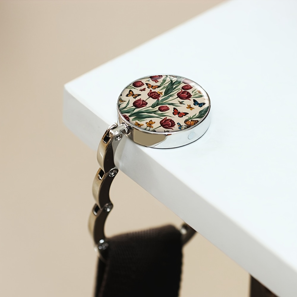 Foldable Red Butterfly Purse Hook for Table, Unique Gift