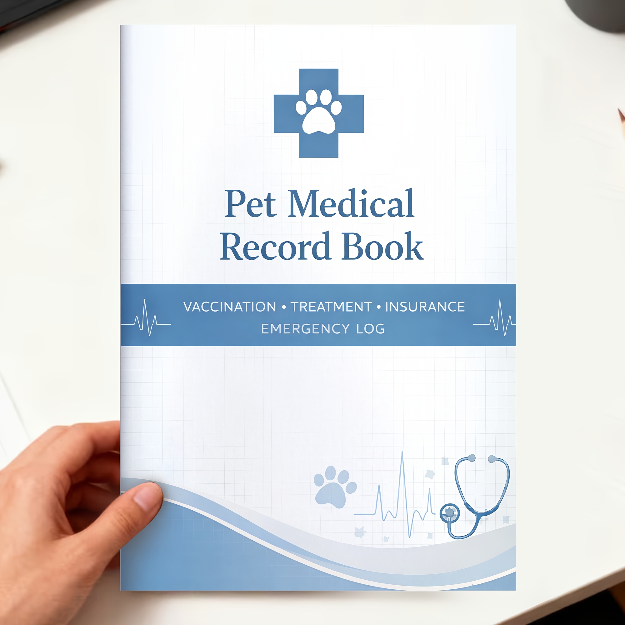 A Pet Health Record Book (84 Pages) — A Comprehensive Pet Health Log Covering Vaccinations, Treatments, Insurance, And Emergency Records, Ideal for Pet Owners, Keepers, And Caregivers