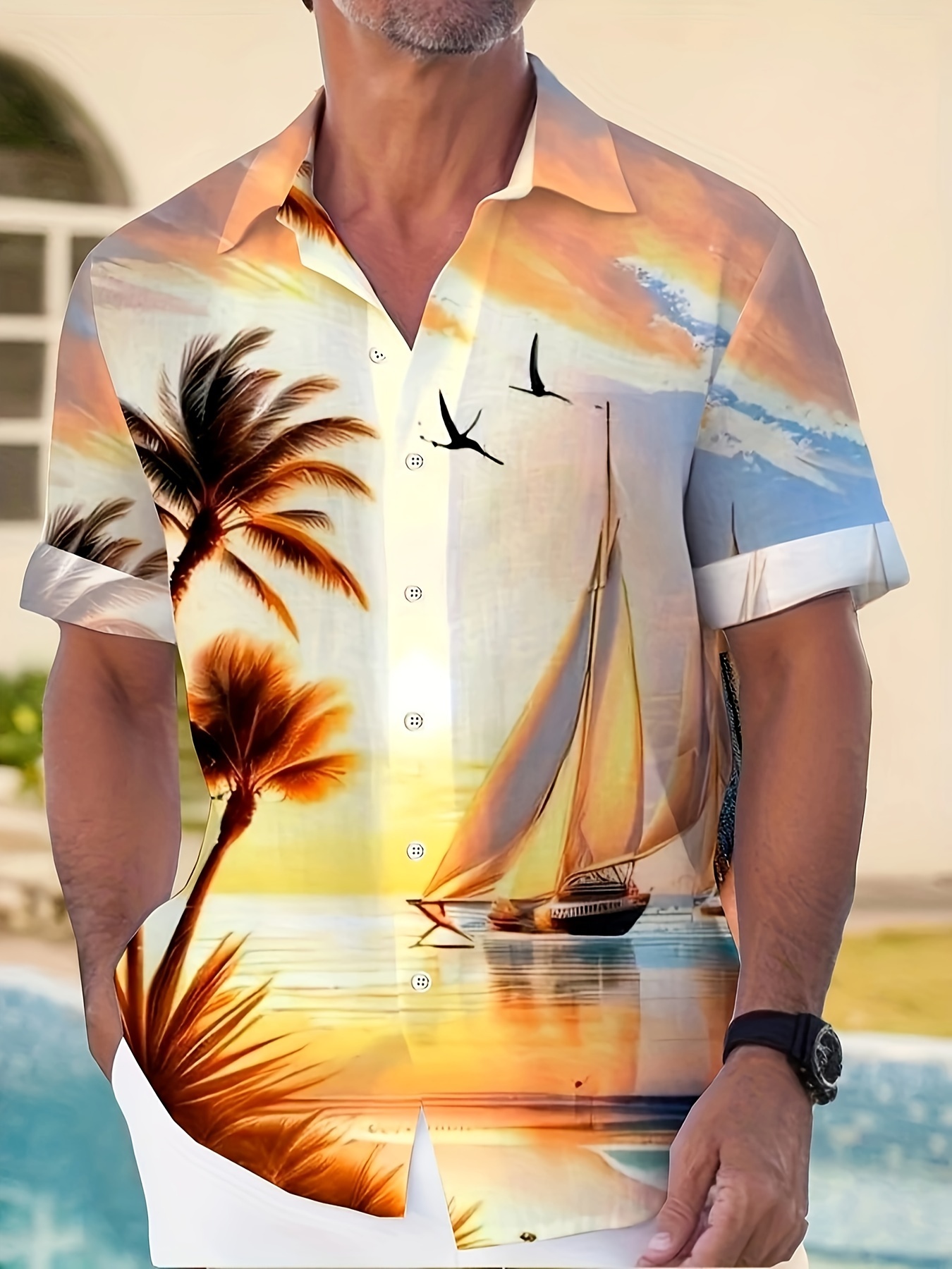 Men Beach Clothing - Temu