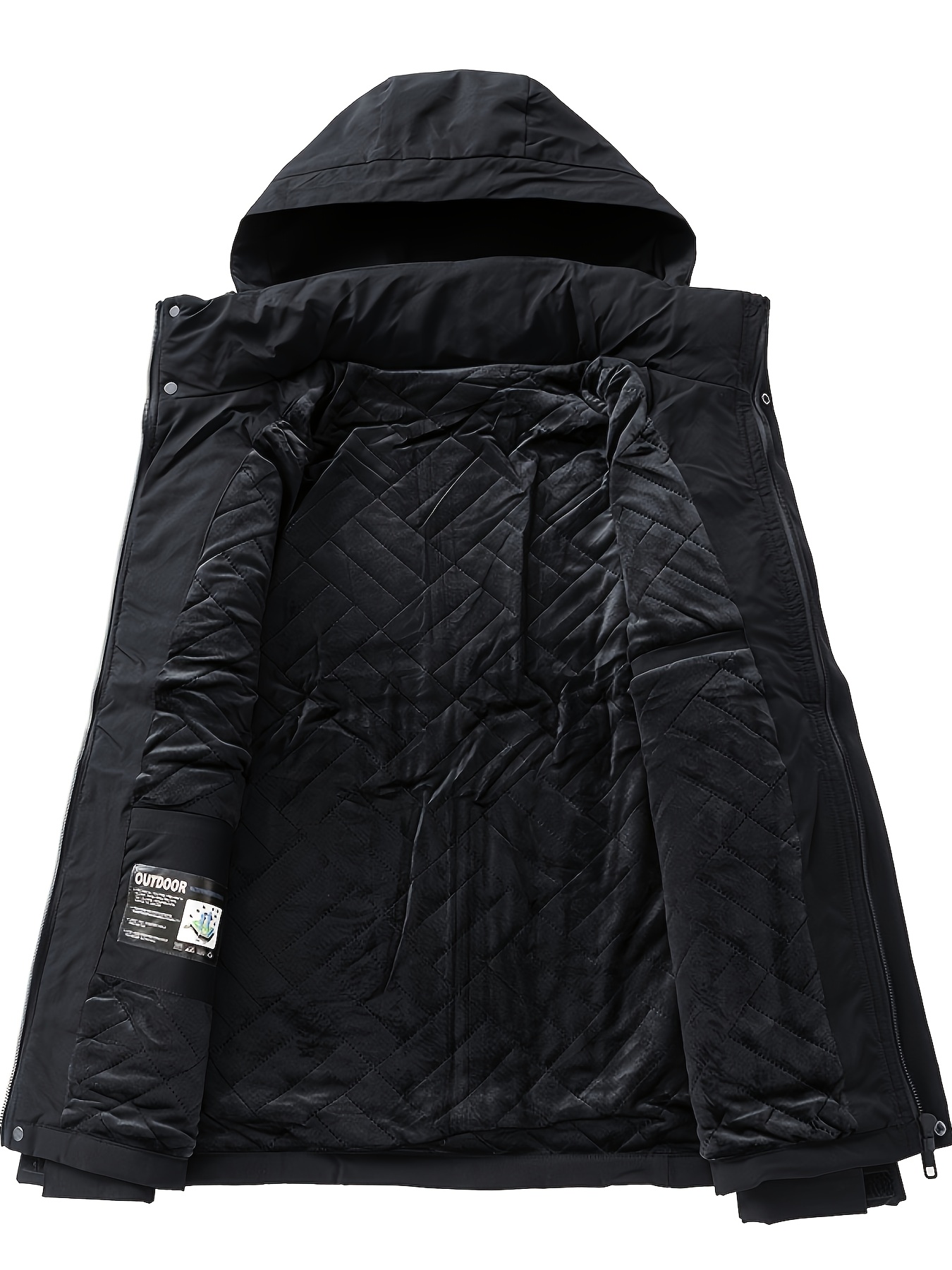 Men's Thickened Winter Jacket with Fleece Lining