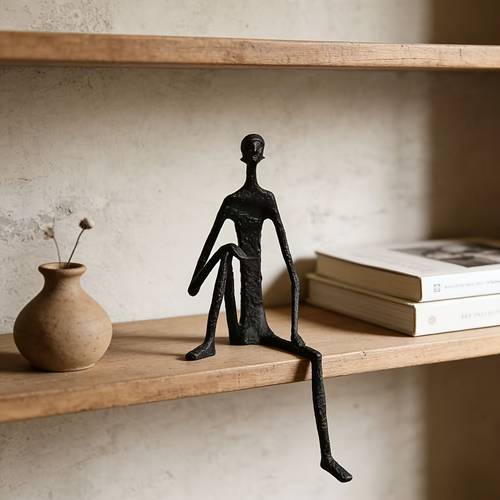 1pc modern simple cast figure sculpture display piece living room tv cabinet model room home soft decoration
