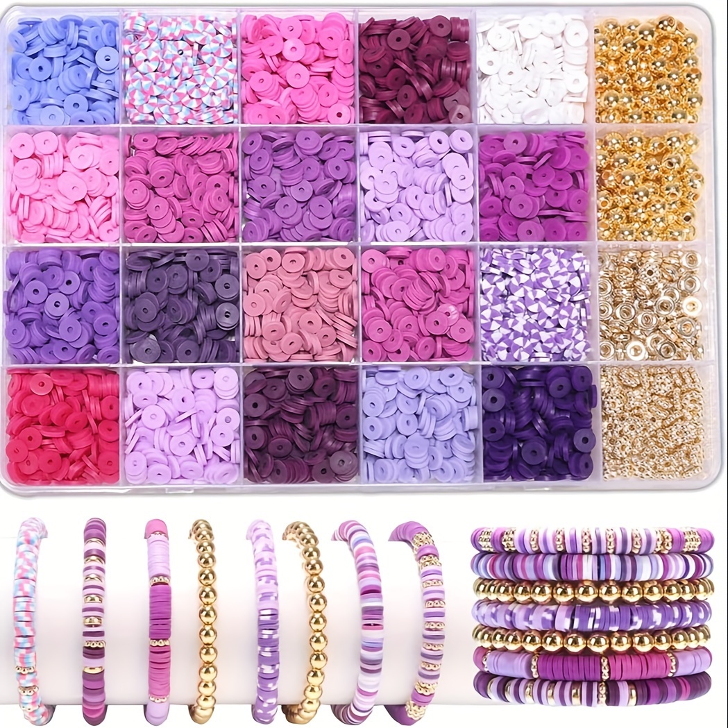 

2400-piece Boho Chic Diy Jewelry Making Kit - Polymer Clay Beads For Bracelets, Friendship Necklaces & Crafts - Perfect Gift For Girls