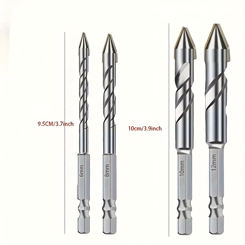 TEMU Steel Bits Set For Tiles, , , Wood, And Metal - Compatible With Drills