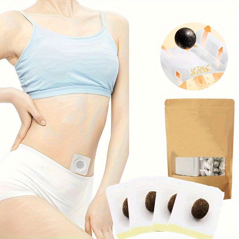 

30pcs/60pcs/pack Wormwood Patch - Effortlessly Sticking To Belly- Suitable For Men And Women, And Breathable,