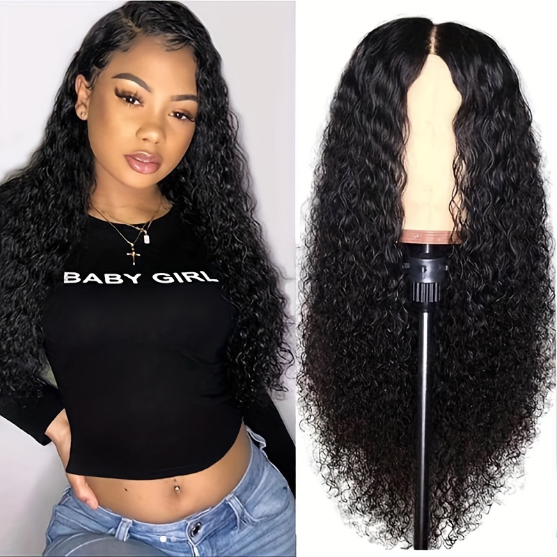  fiber afro curly wig for women elegant buckle net cap type woven wig suitable for all people details 0
