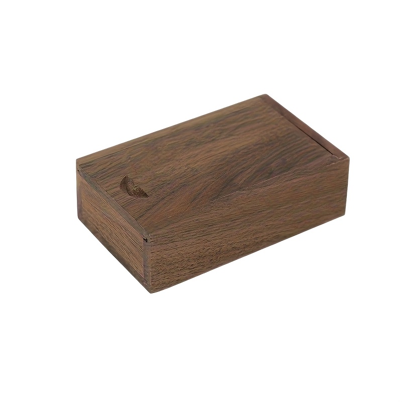 E-shop ., Vintage Schmuckschatulle aus Holz, Holz Desktop Organizer, Schmuckaufbewahrungsbox aus Massivholz, Tragbare Schmuckaufbewahrung Kleine Box,