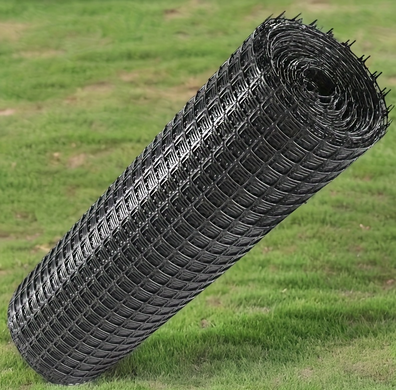 Filet De Clôture Plastique Noir 15m X 40cm - Protection Jardin, Arbres, Animaux (Chats, Lapins) - Résistant Aux Intempéries