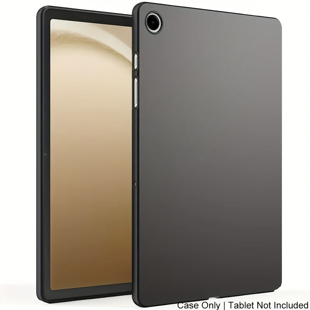 TEMU Case For Galaxy Tab A11+/plus 2025 11.0 Inch Sm-x310/x315/x236 Matte Black Protective Cover Solid Color Honeycomb Heat Dissipation