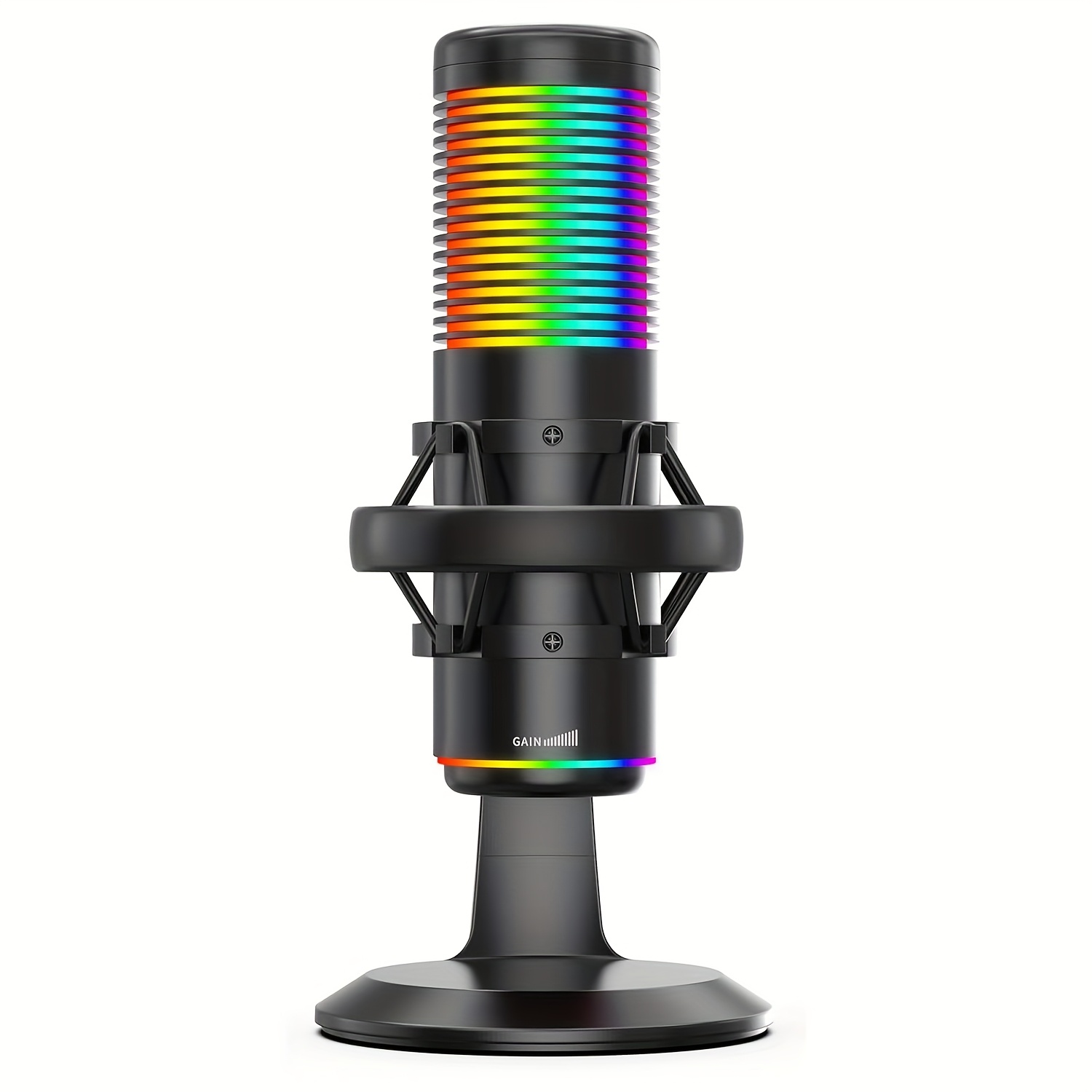 TEMU Usb Microphone, Gaming Microphone, , Pc Microphone, Tabletop Microphone, One-tap Mute, Unidirectional & Omnidirectional Switching, Adjustment,