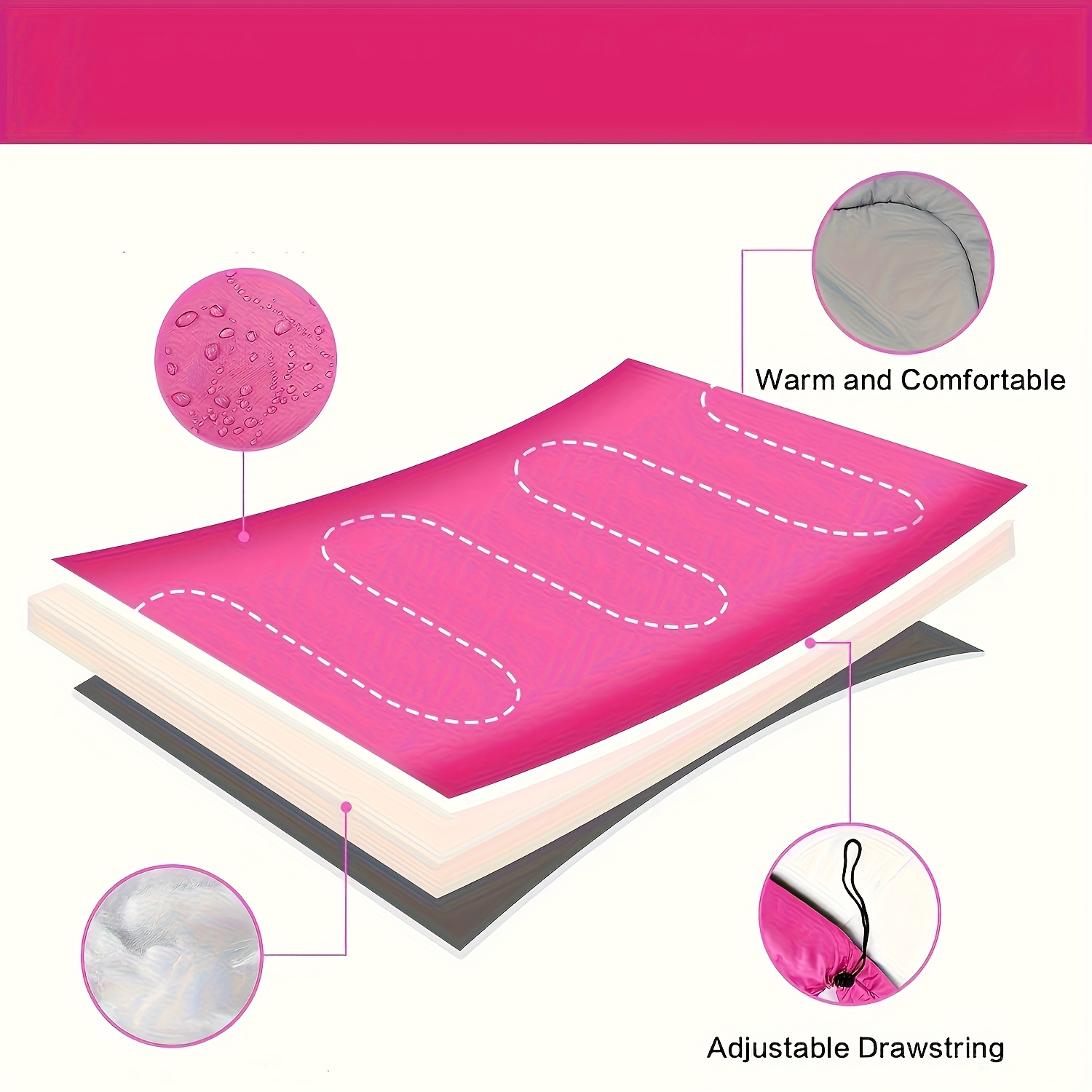 4-Season Lightweight Sleeping Bag for Adults, Boys & Girls - Compact Compression Sack, Warm & Cold Weather Camping & Hiking Gear, 100% Polyester All-Season Backpacking Sleeping Bag for Spring, Summer, Fall, Winter, Sleeping Bag for Camping, Versatile Outdoor Gear