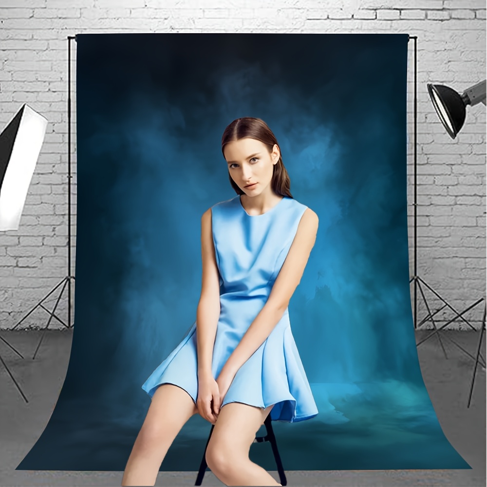 blue vinyl dress Helena Dress main image 1