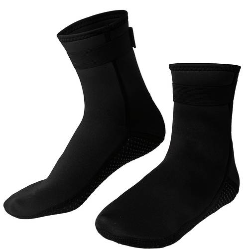 3 5mm long diving socks non slip wading socks for men and women surfing snorkeling socks beach socks with toe protection for swimming and shore fishing