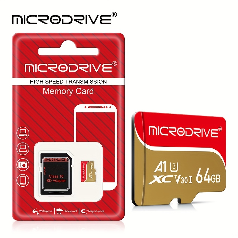 TEMU U3 Memory Card 128gb Extreme Microsdxc Uhs-i A2 V30, 256gb Recording 4k Video Memory Card Card Smoother, 64gb For Dash Cam Memory Card Card