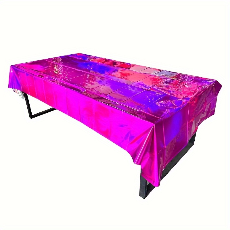 Mantel de película de aluminio láser iridiscente, cubierta de mesa