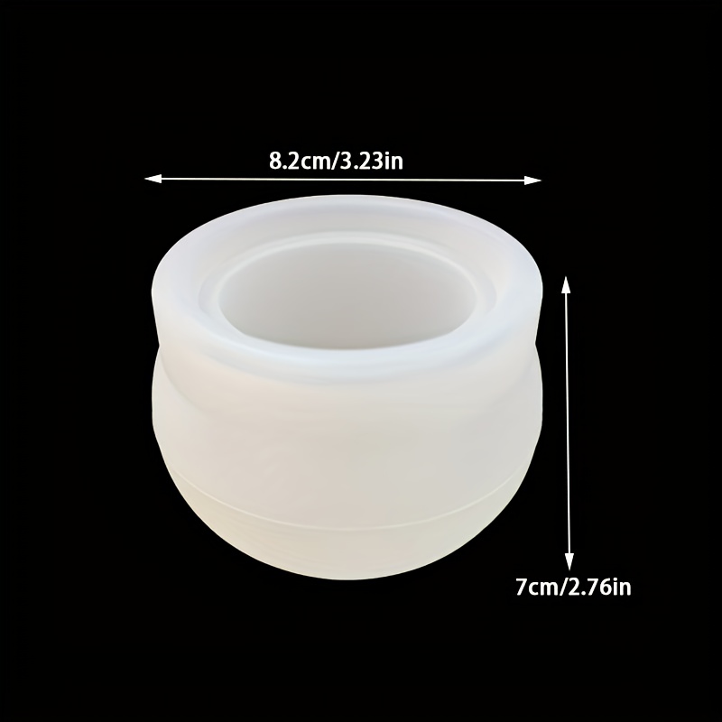 Image of Resin Silicone Moulds Garden Circular Flowerpot Silicone Moulds Epoxy Resin Moulds Candle Cup Silicone Moulds Garden Decorative Handmade Moulds