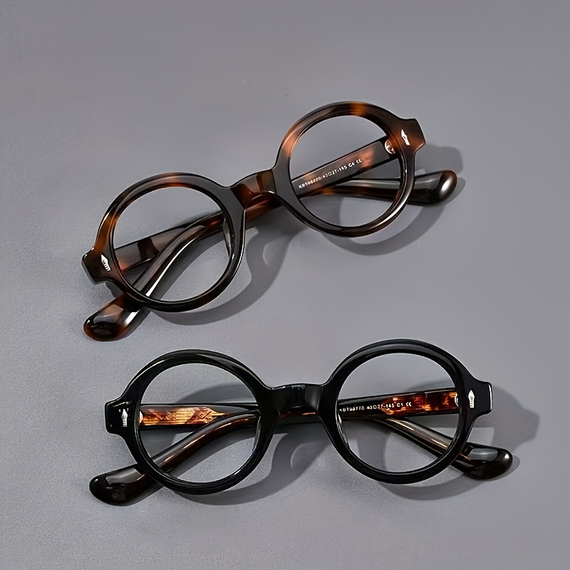 Handmade Vintage Tortoiseshell Round Frame Glasses