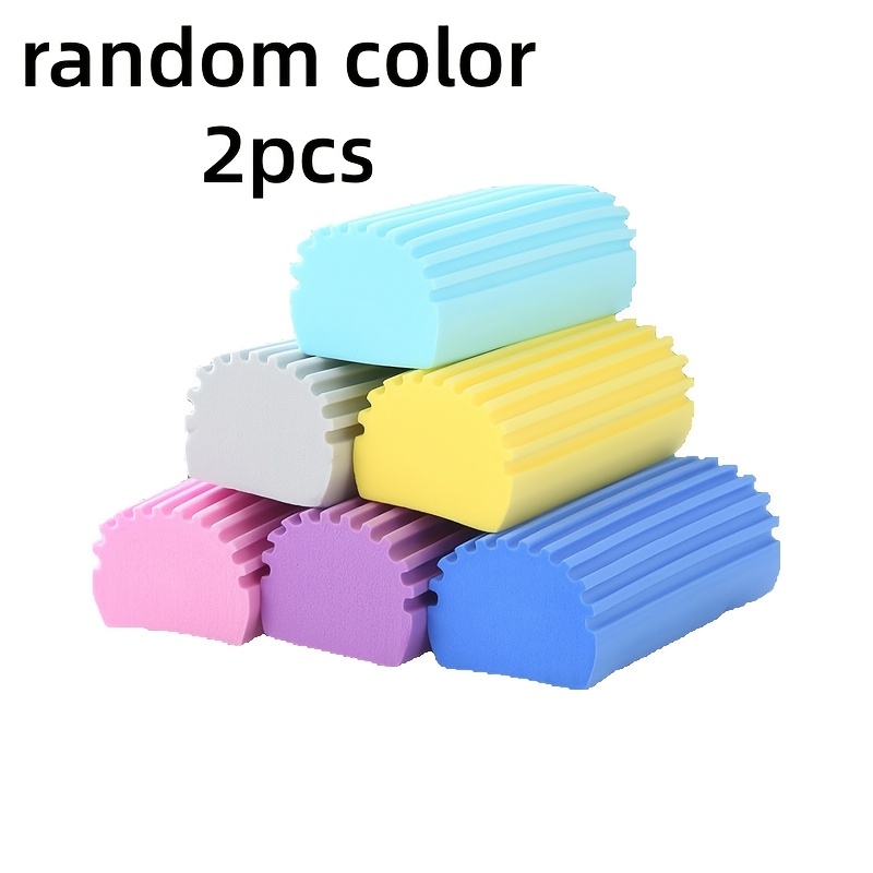 TEMU 2pcs Random Color Pva Car Motorcycle Home Cleaning Sponge, Kitchen Cleaning Block, Washbasin Absorbent Cleaning, Furniture Cleaning Sponge,