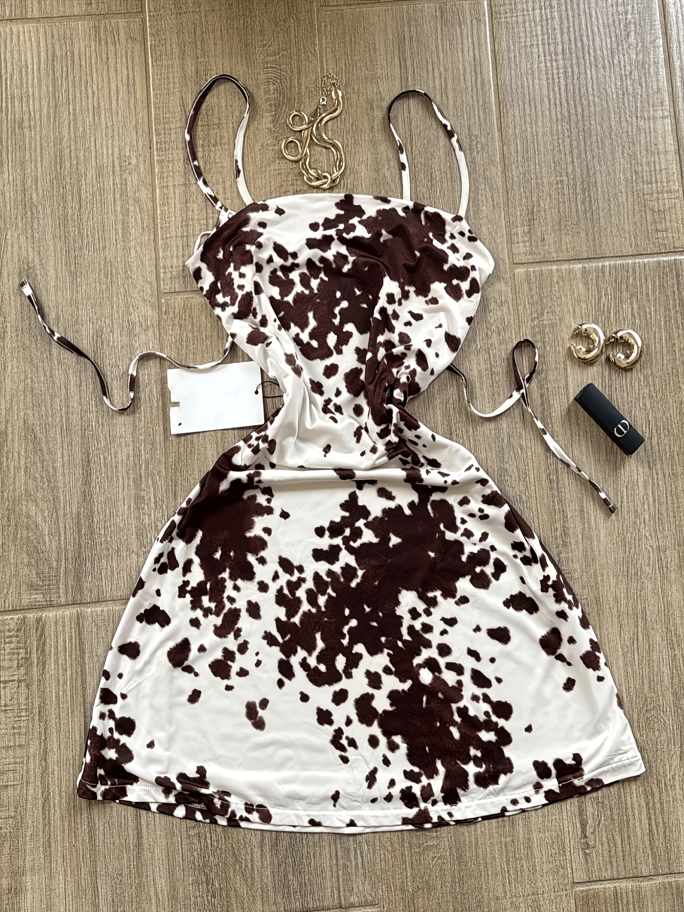 cow dress sold on Temu United States
