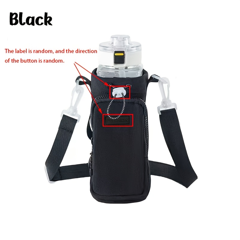 TEMU New Outdoor Leisure Portable Water Bottle Bag With Large Capacity, Multifunctional Crossbody Water Bottle Pouch, Cup Protective Sleeve, Travel Cup Bag.