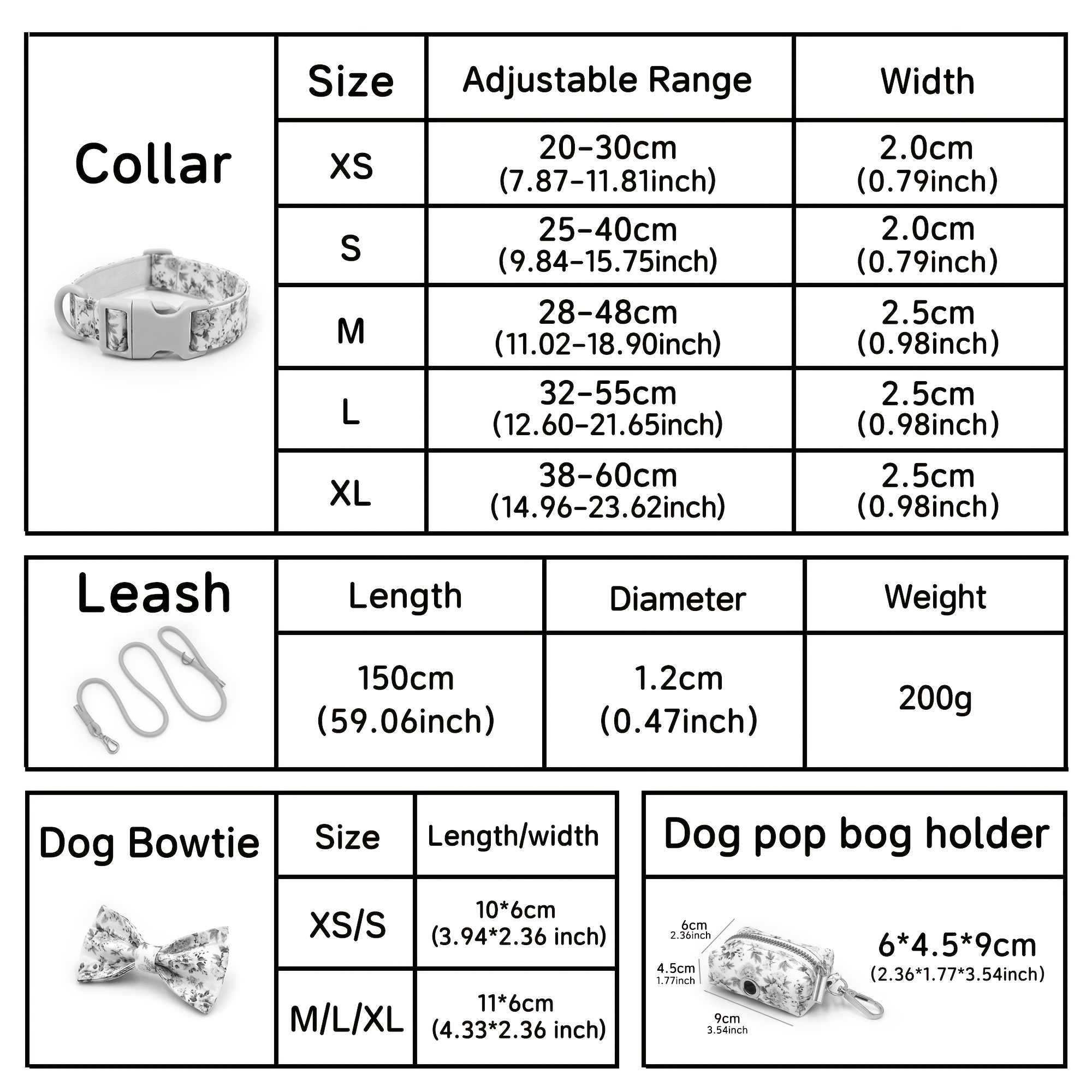 4pcs Cute Colorful Adjustable Pet Dog Collars with Bow Tie