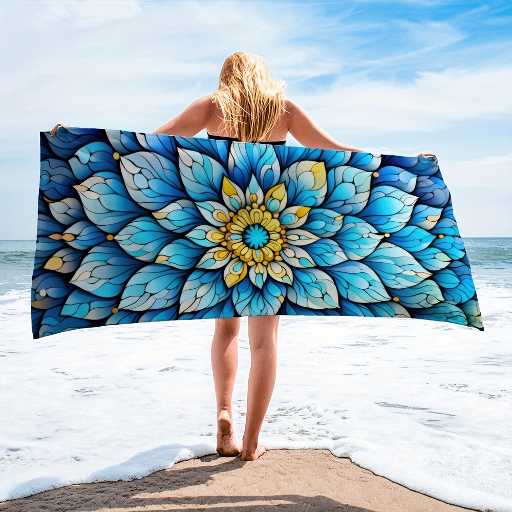 Toalla playa grande, manta picnic, manta playa grande mandala (Colores –  BRICOMIRAS