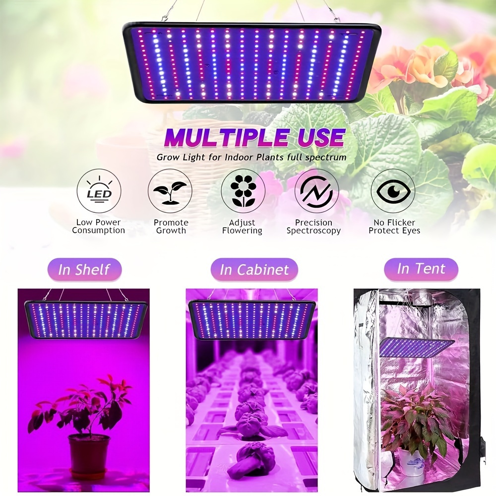 

40w 225 Led Grow Light Growing Lamp Full For Indoor Plant Hydroponic For Plants Effects Christmas Gift Gift