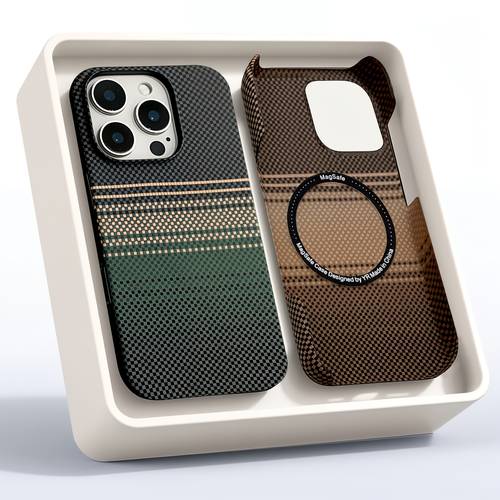 suitable for iphone 17 16 15 14 pro max 16plus new texture pack carbon fiber matte heat radiating magnetic suction wireless charging phone protective case