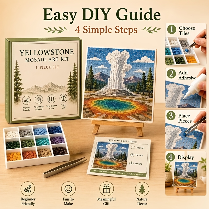 Landscape Series Sea Glass Art Set for Beginners