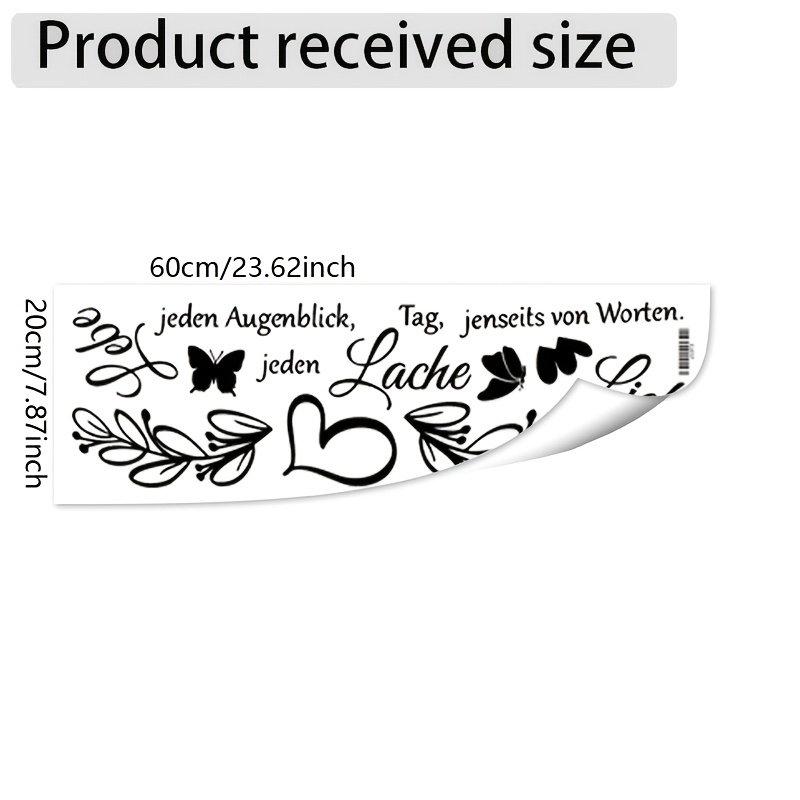 Image of German Motivational Quote Stickers, Fun And Warm Decorative Stickers, Made Of Easy-to-paste, Easy-to-remove High-quality Sticker Material, Easily Create Easy Wall Style, Room Bedroom