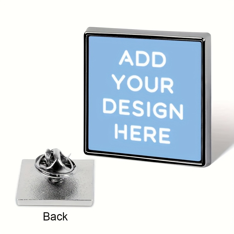 E-shop Personalisierbare Metallbrosche – Individuell gestalten mit Ihrem Text, Foto oder Bild – für Werbeaktionen, Betriebsveranstaltungen, Geburtstage