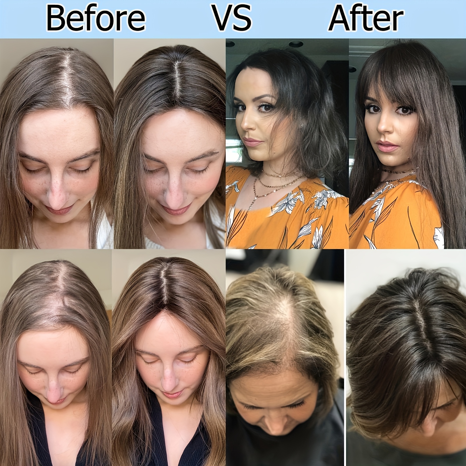 hair toppers women 18 inch hair toppers women thinning hair  display picture 2