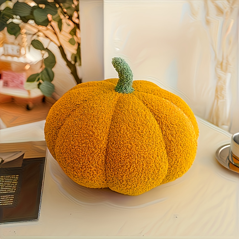 Shengruil Cuscino A Forma Di Zucca 3D - Peluche Per Halloween E Autunno - Decorazione Divano