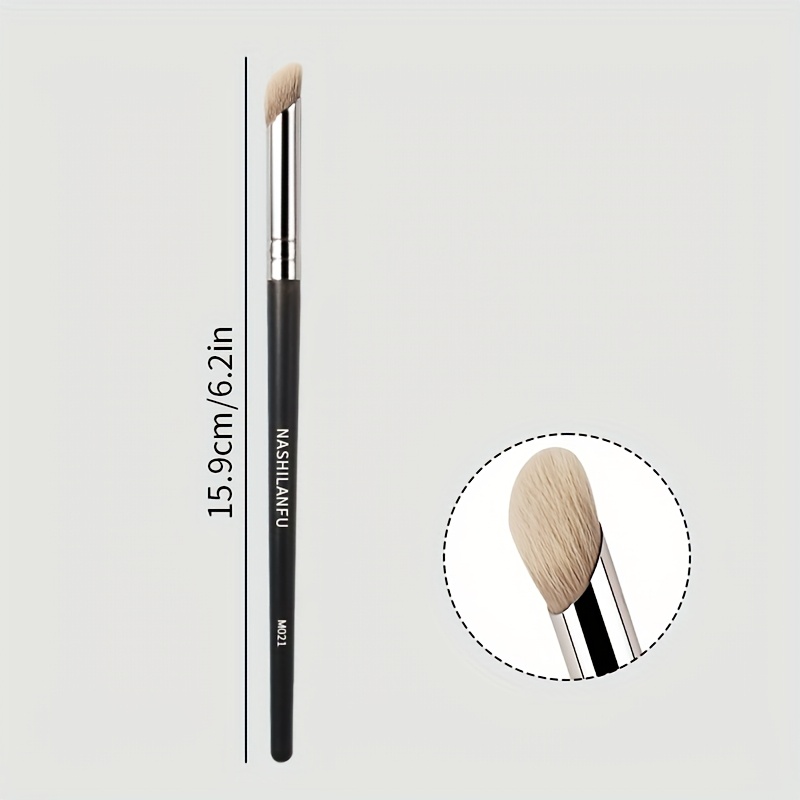 Precision Triangular Concealer Brush - Ideal For A Flawless And Eyes - A Seamless Iron-shaped Makeup Tool Designed For Covering For Dark Circles, Blemishes, And With Accuracy