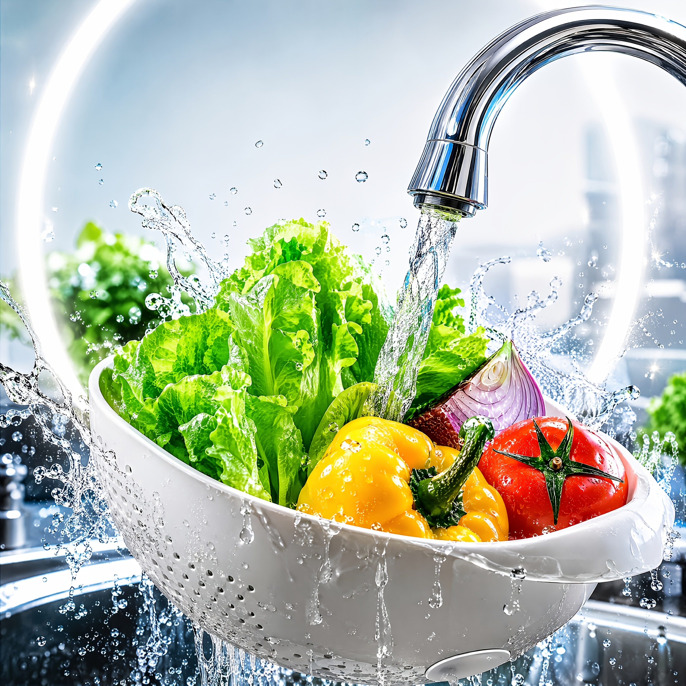 TEMU 1pc Multi-functional Kitchen Water Filter Drain Bowl, Large Capacity Strainer With Holes, Perfect For Washing And Draining Rice Vegetables