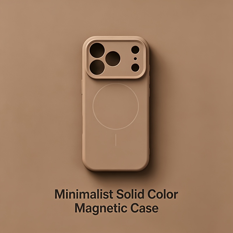 TEMU Phone Case - Original Liquid Magnetic Wireless Charge Case For Iphone 17 For Matte Cover, Phone Case, Compatible, Minimalist Cover, Modern Phone