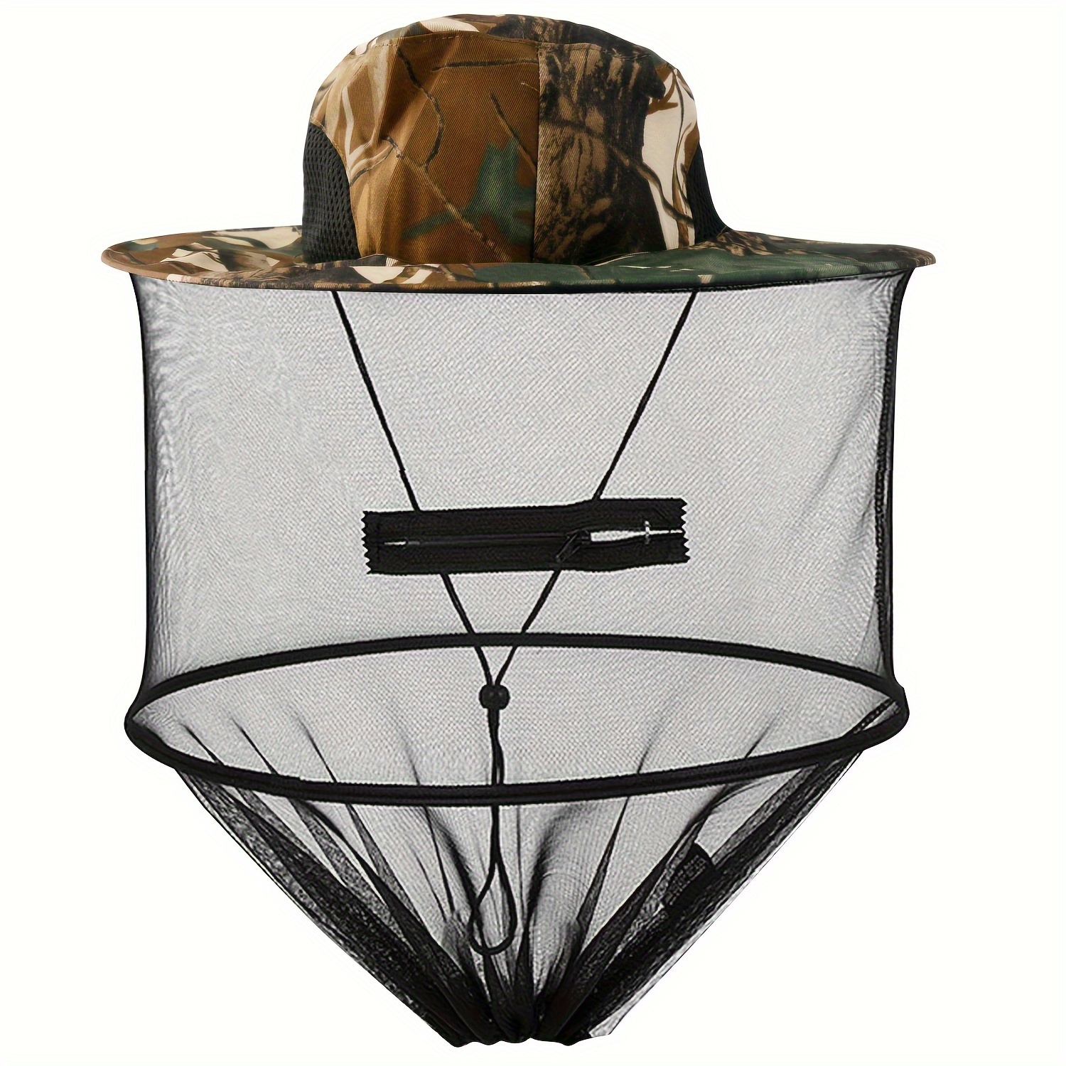 TEMU 1pc Anti-mosquito Bug Head Net Hat Protection Fishing Hiking