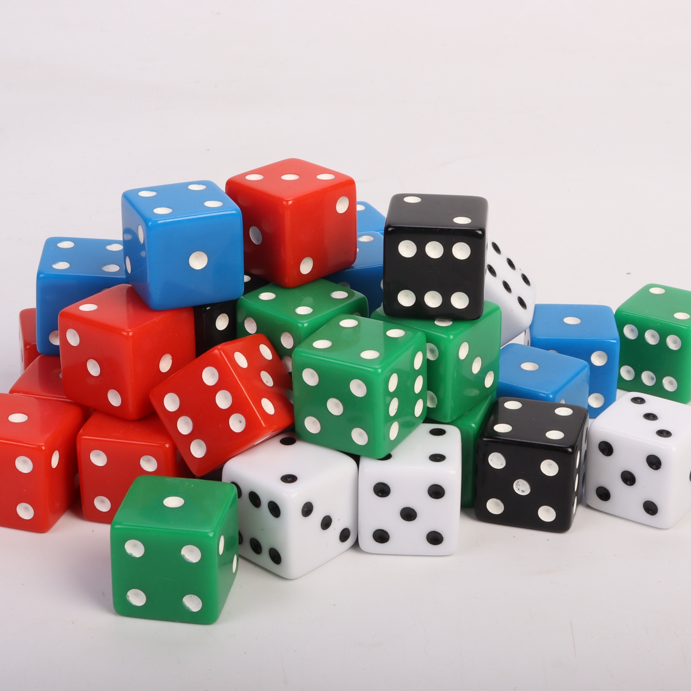 

Jumbo 25mm Colorful Game Dice Set - 6 Sided, Acrylic, Perfect For Parties & Board Games, Available In 5 Colors