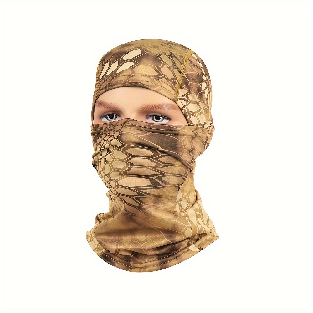 unisex Summer Cooling Balaclava Mask, UV Protection Full Face Cover, Buff Breathable Neck Gaiter, Suitable for Fishing Cycling Hiking,Temu