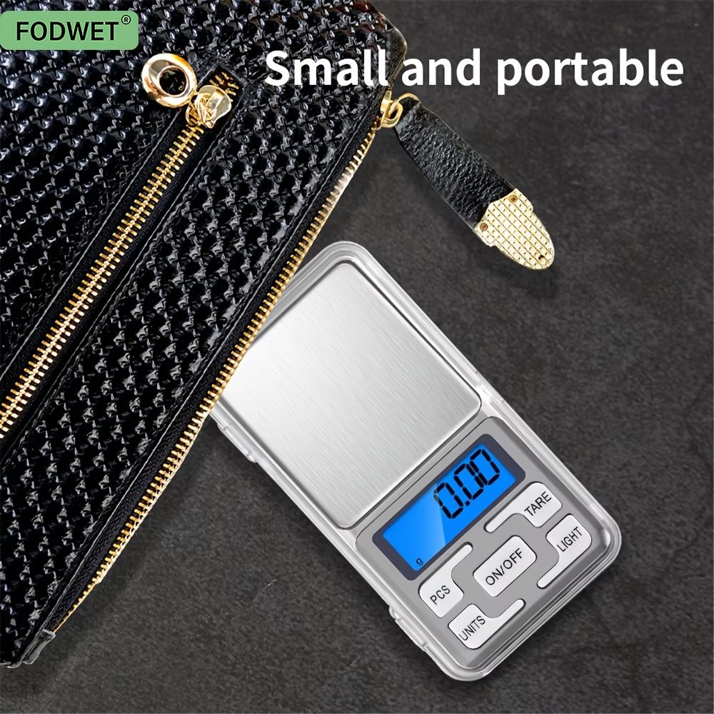 kitchen digital scale pocket scale digital gram jewelry ounce measurement jewelry scale mobile scale with backlit lcd food weighing scale with a precision of 200g 0 01  mini scale   2 aaa batteries not included Product details 2