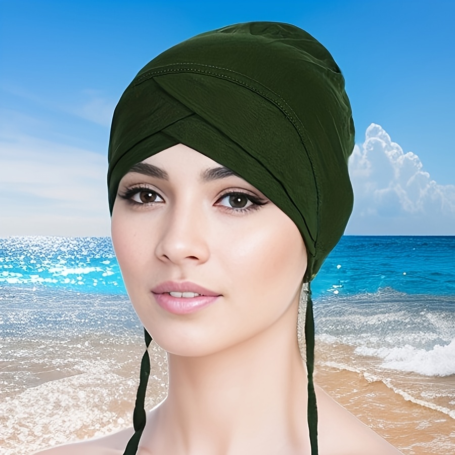 Women's Adjustable Double-Layer Head Wrap Scarf, Comfortable & Versatile