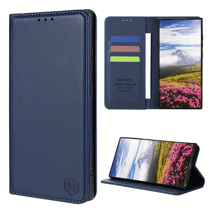 Husă Telefon - Portofel cu Slot Card, Suport, Magnetic Puternic, Flip, Piele Artificială de Înaltă Calitate pentru Samsung Galaxy S24 Ultra S24 FE S23 Ultra S23 FE S22 Plus S21 FE S20 FE S10 Plus A04 A04S A05S A12 M12 A13 M13 A14 M14 A15 M15 A23 M23 A24 A25