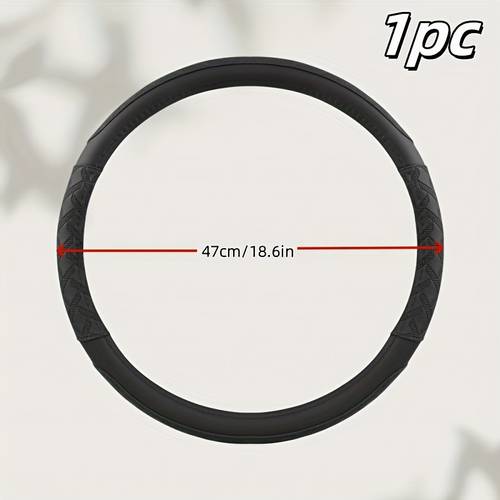 tone leather truck steering wheel cover in sizes designed specifically for trucks to enhance driving